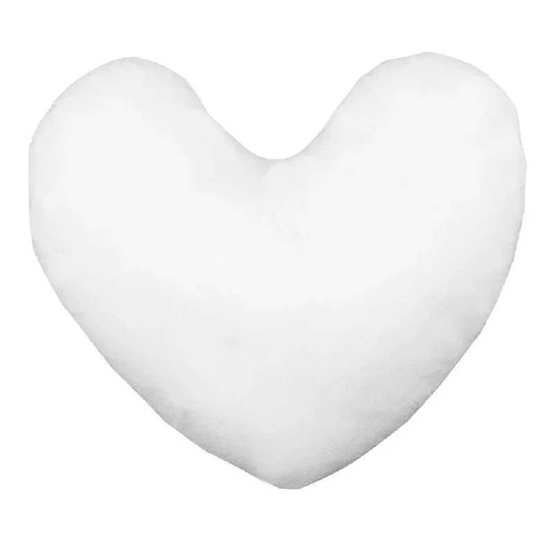 Overstock 16"x16" Heart Shaped Pillow Form (Polyester Fill) - Premium Fabric Cover