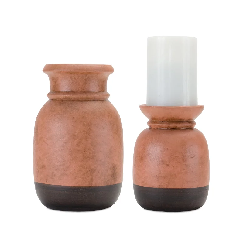 Special Savings Event Happening Now Dual-Tone Black Ceramic Candle Holder (Set of 2) Special Savings Event Happening Now Dual-Tone Black Ceramic Candle Holder (Set of 2)