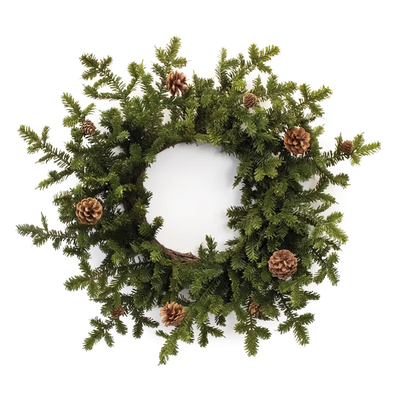 Great Bargain Pine Cone Wreath 25"D