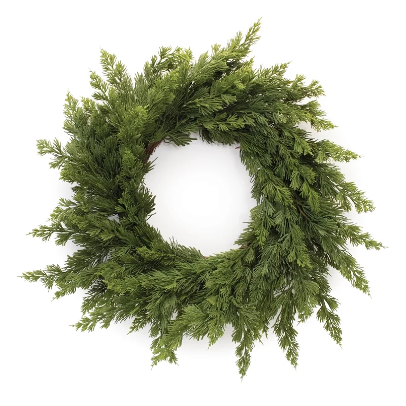 Instant Savings Variegated Pine Wreath 25"D