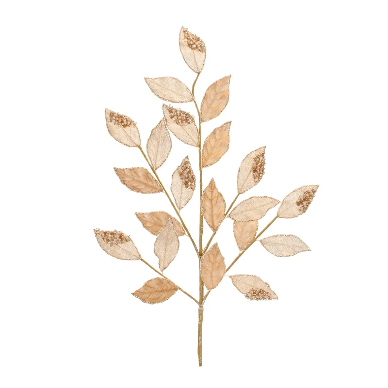 Hot Buy Beaded Peach Leaf Spray, Set of 6
