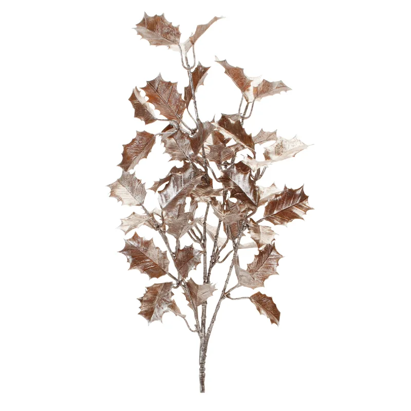 Special Buy Metallic Holly Leaf Spray, Set of 6