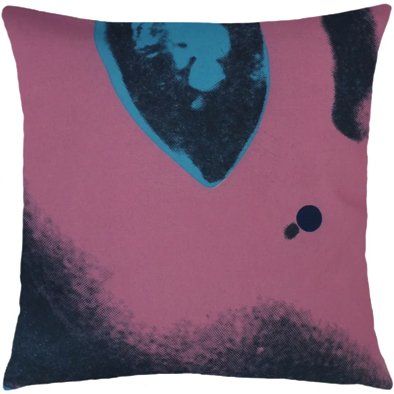 Weekend Deals That Amaze Andy Warhol Art Pillow in Pink & Blue design by Henzel Studio Weekend Deals That Amaze Andy Warhol Art Pillow in Pink & Blue design by Henzel Studio