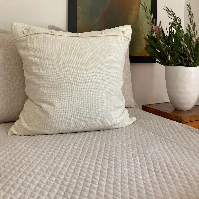 Limited Offer Basketweave Shams with French Knots by Ann Gish