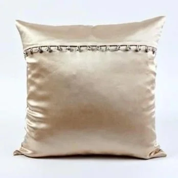 Discount Days Charmeuse Pillow with Crystal Buttons by Ann Gish