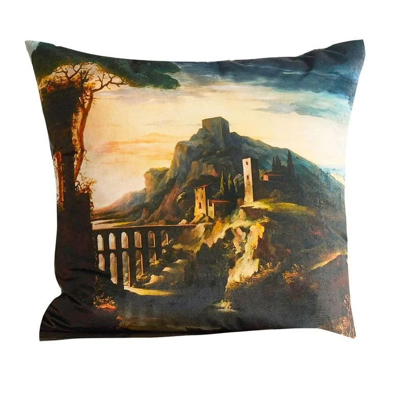 Price Drop Aqueduct Decorative Pillow | The Met x Ann Gish