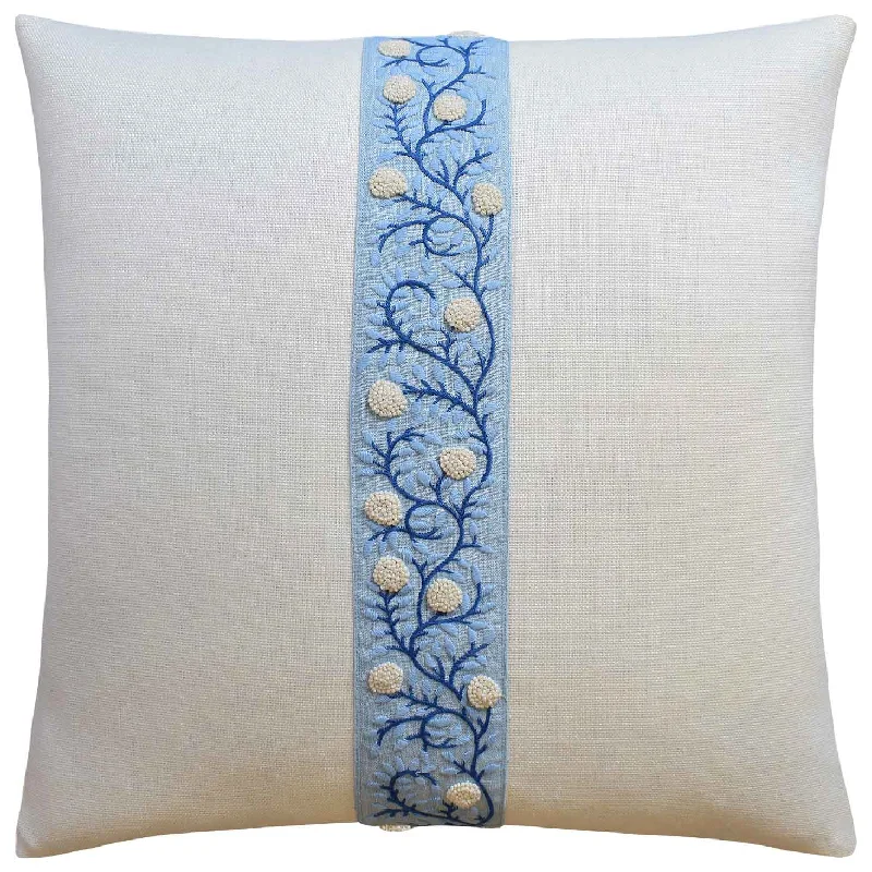Amazing Prices On The Styles You Love Ashoka Ivory & Blue Throw Pillow