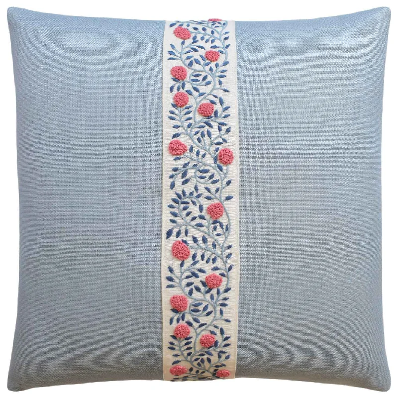 Your Next Fashion Find Is On Sale Ashoka Rose & Sky Throw Pillow Schumacher Ryan Studio