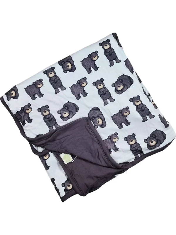 Weekend Deals That Amaze Baby's Bear Bamboo Blanket In Black
