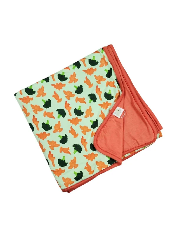 Weekend Specials to Enjoy Baby's Dino Nugs Bamboo Blanket In Orange