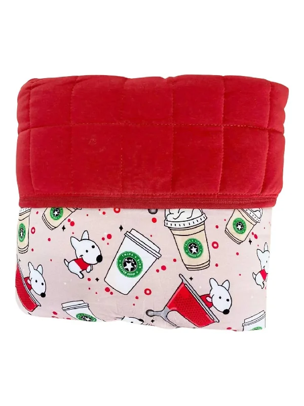 Weekend Discounts to Love Baby's Sip & Shop Bamboo Blanket In Red Multi