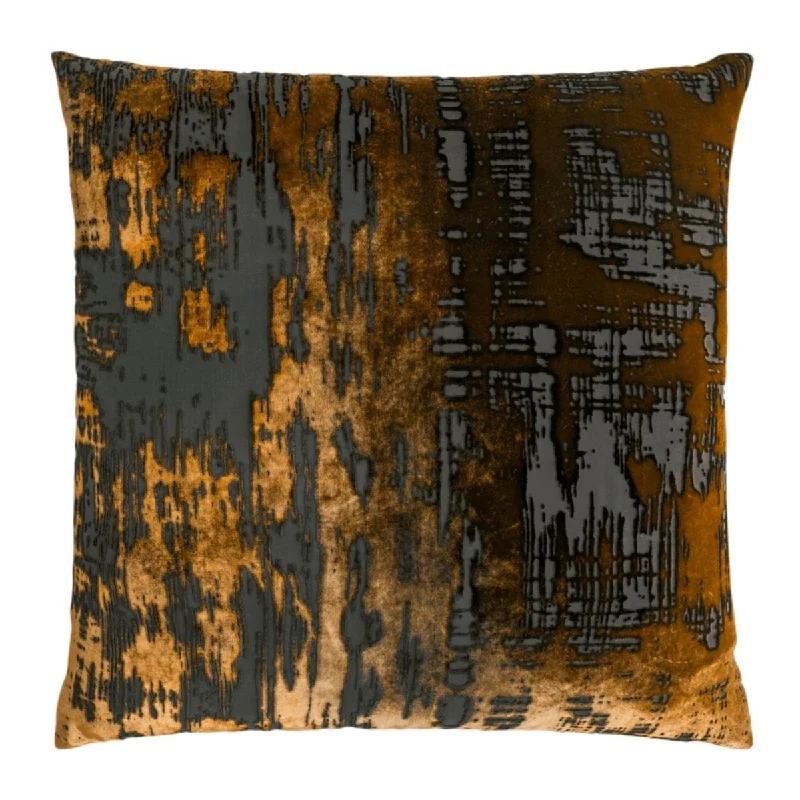 Inventory Reduction Brush Stroke Copper Ivy Velvet Pillows