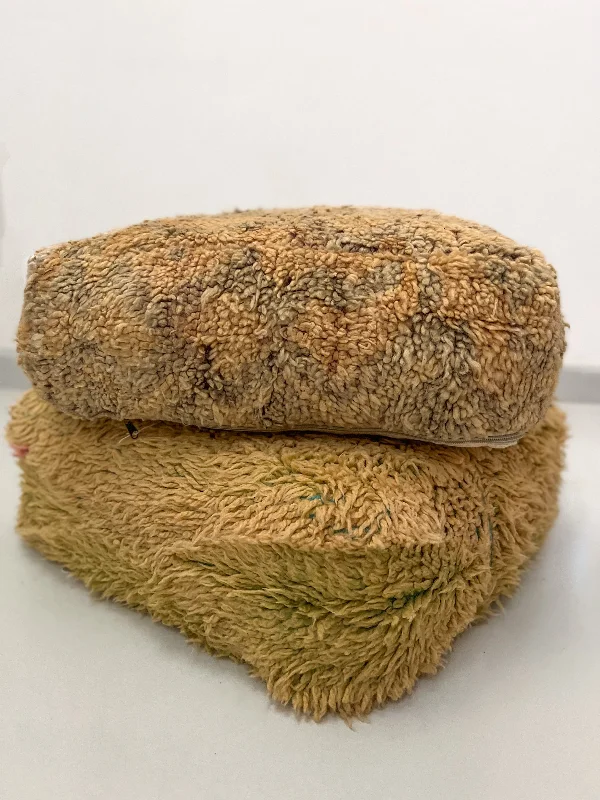 Exclusive Offers Chichaoua's Vintage Pouf - Honey, Sage Accent