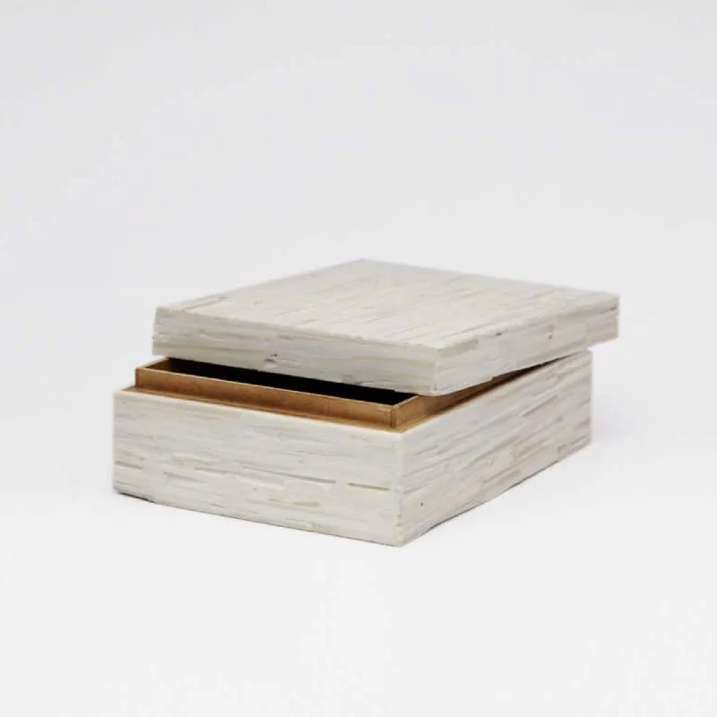 Huge Savings Chiseled Ivory Bone Jewelry Box
