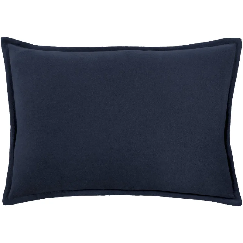 Great Bargains Cotton Velvet Pillow in Deep Navy