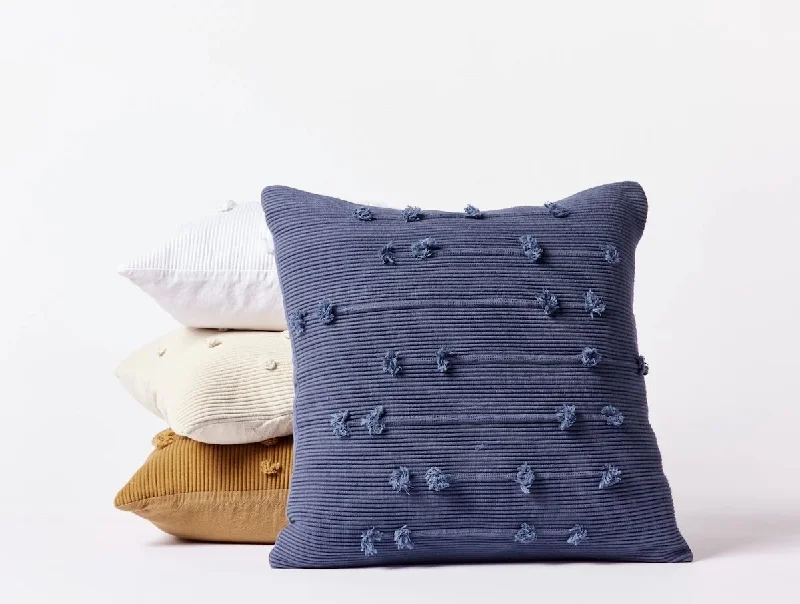 Now or Never Blue Jay Alma Organic Decorative Pillow Cover by Coyuchi