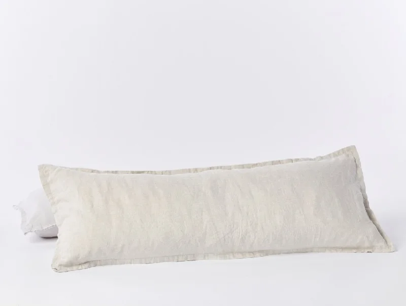 Limited Availability Natural Organic Relaxed Linen Lumbar Pillow Cover