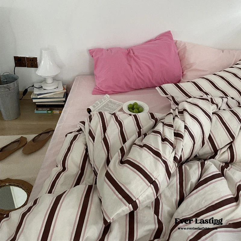 Online Specials Cozy Washed Cotton Striped Pillowcases