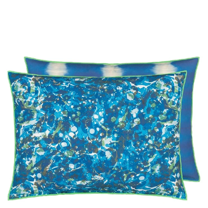 Weekend Savings Delight Outdoor Odisha Cobalt Decorative Pillow by Designers Guild