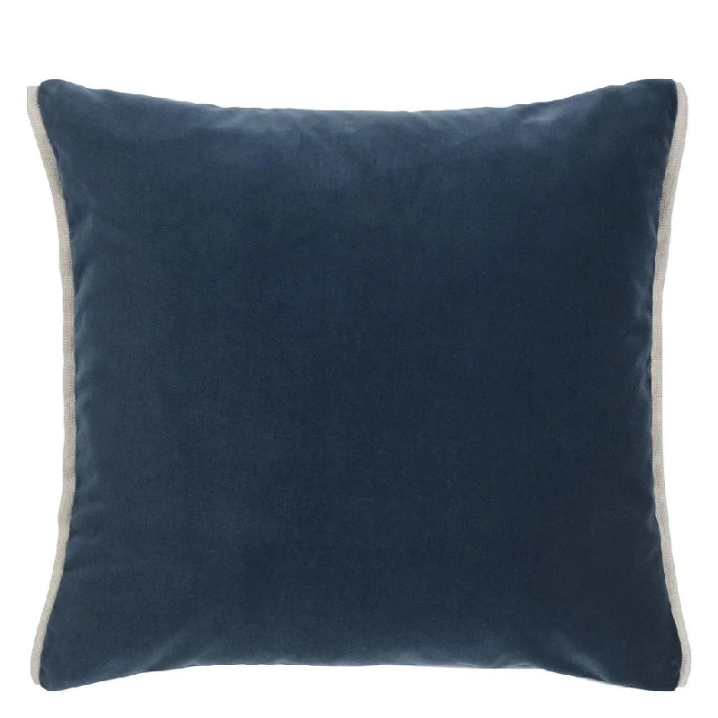 Deep Discounts Designers Guild Varese Prussian & Smoke Decorative Pillow