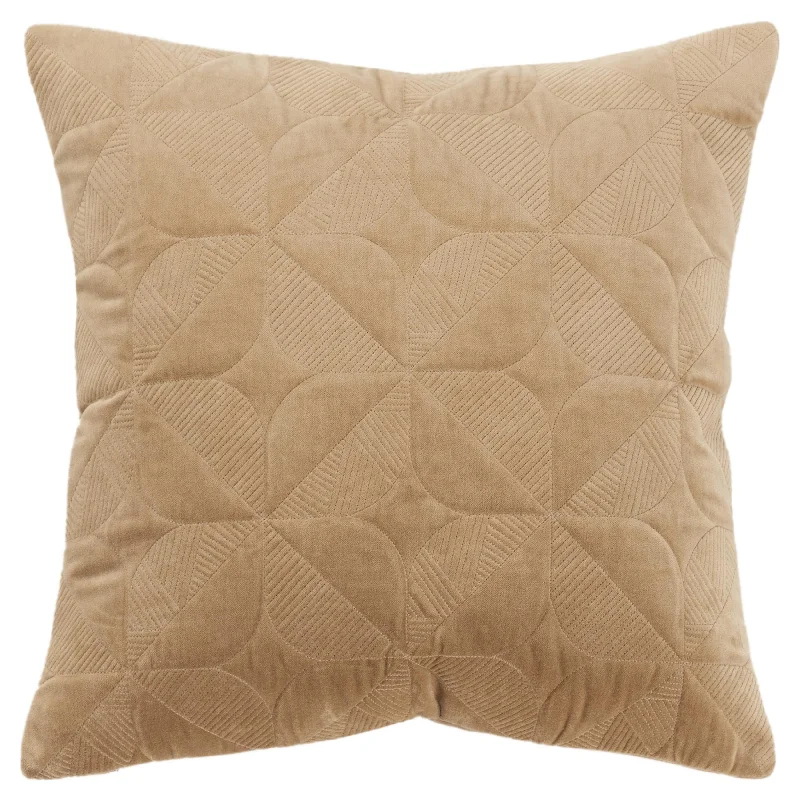 Discount Mania Embroidered Orange Peel Pattern Square Pillow