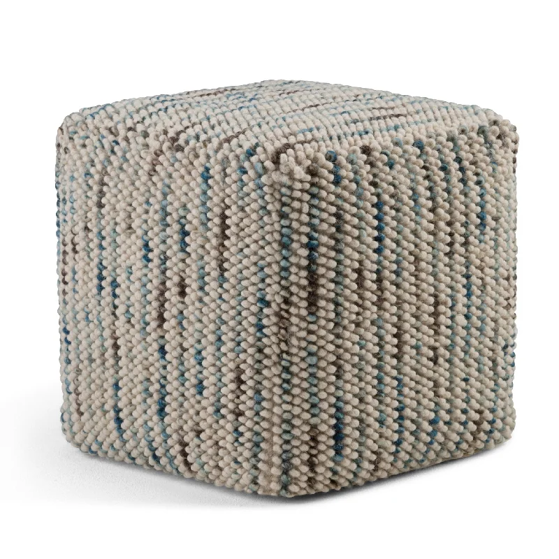 Deep Discounts Enigmosis Weave Cube Pouf with Zipper