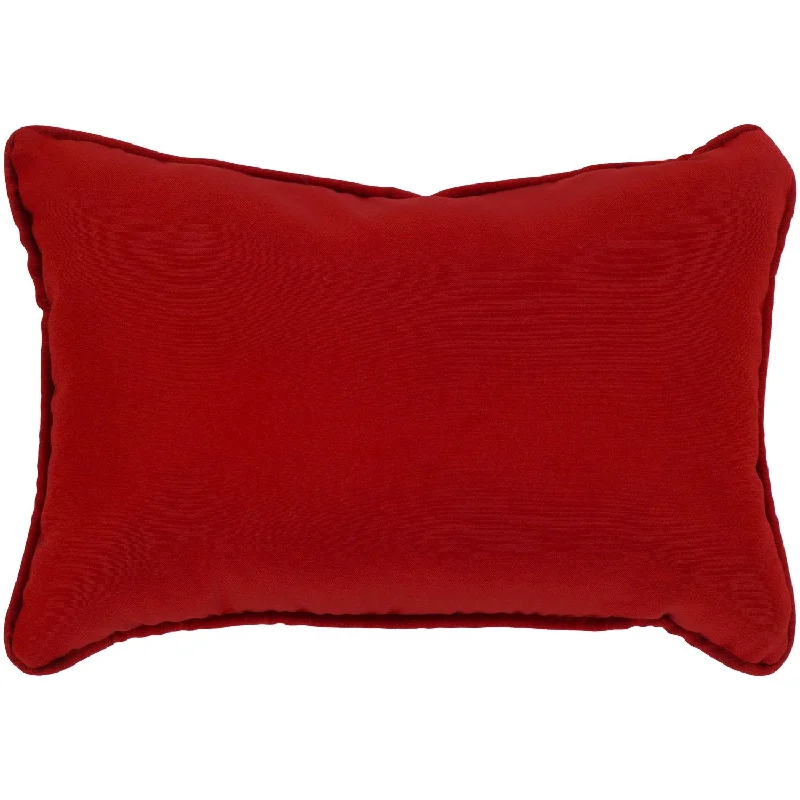 Deep Discounts Essien Woven Pillow in Bright Red