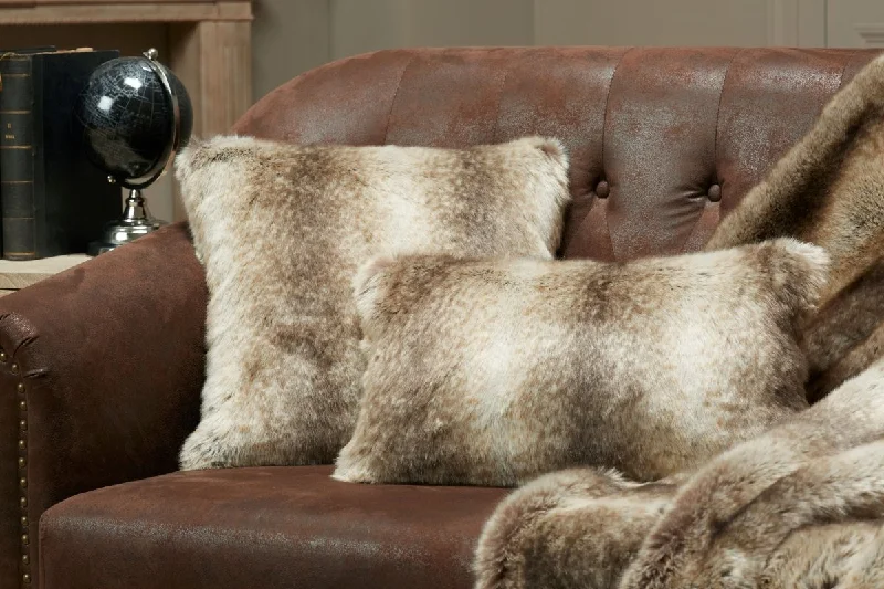 Weekend Savings Spree Monaco Faux Fur Pillow by Evelyne Prélonge