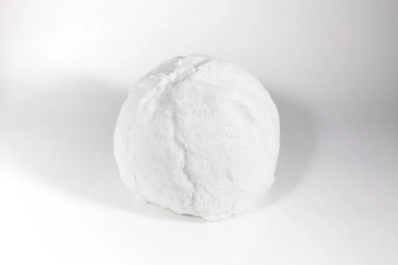 Weekend Savings Bonanza White Faux Fur Snowball by Evelyne Prélonge