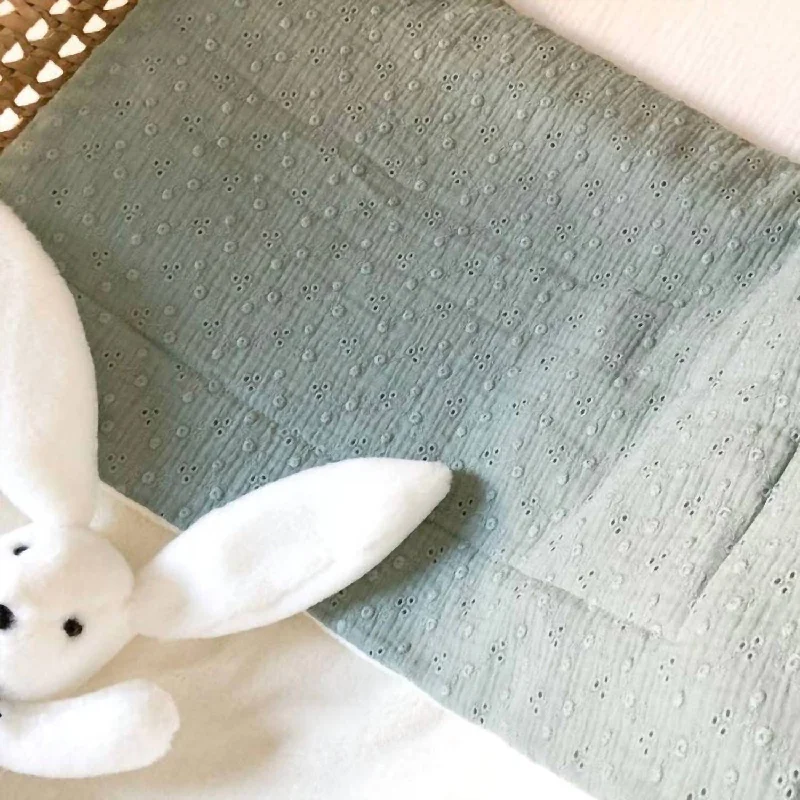 Weekend Deals That Impress Eyelet/fleece Blanket In Sage