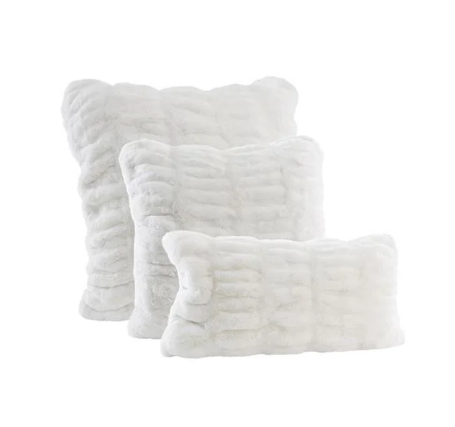 Upgrade Your Wardrobe For Less Snow Mink Faux Fur Decorative Pillows by Fabulous Furs Upgrade Your Wardrobe For Less Snow Mink Faux Fur Decorative Pillows by Fabulous Furs