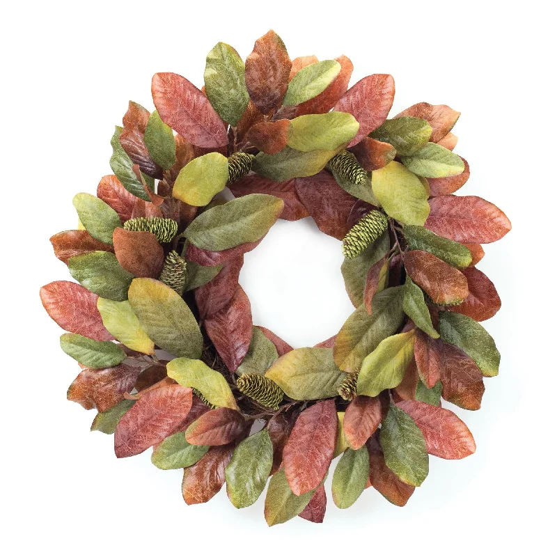 Time-Limited Offer Fall Magnolia Leaf Wreath 26"