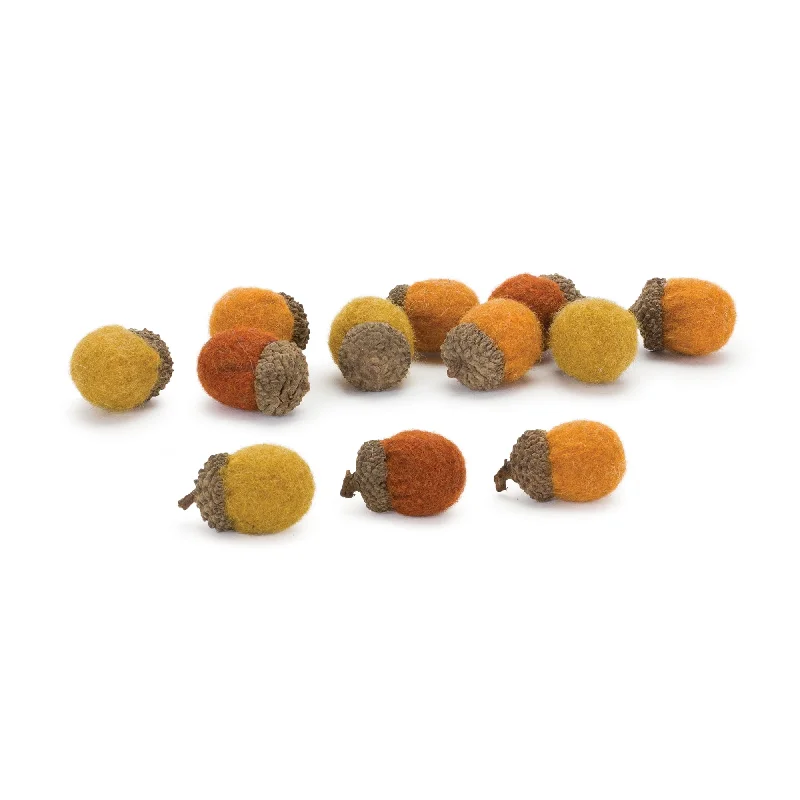 Exclusive Offers Felt Wool Acorn Bowl Filler (Bag of 12)