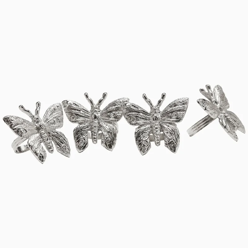 Midnight Sale Flutter Napkin Rings (Set of 4)