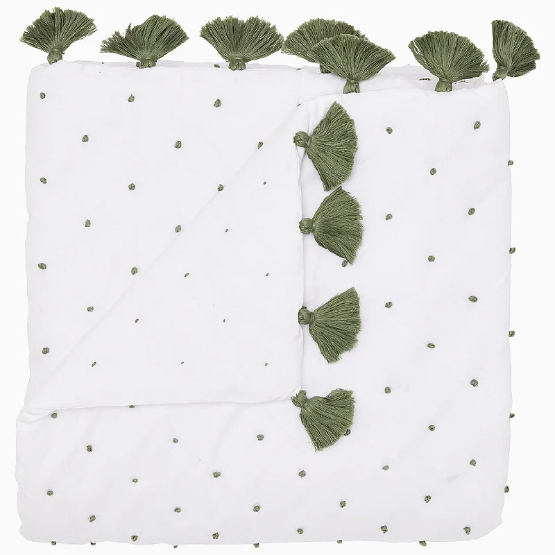 Weekend Deals to Make You Happy French Knot Dark Sage Throw
