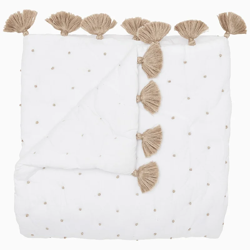 Weekend Shopping Made Better French Knot Sand Throw