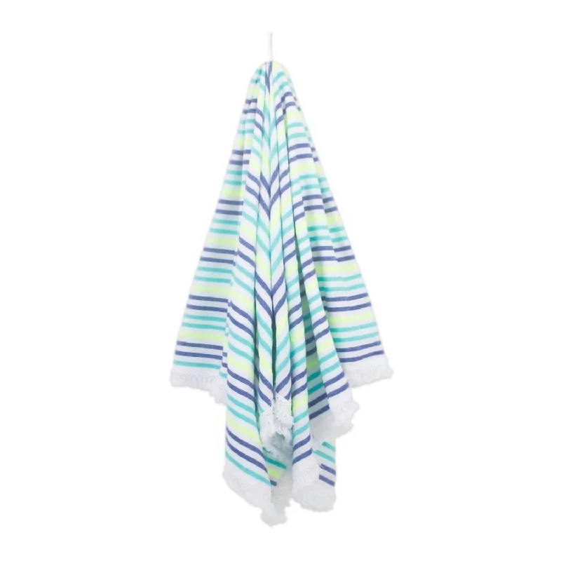 Exclusive Weekend Offers Inside Fringe Blanket/towel In La Madai