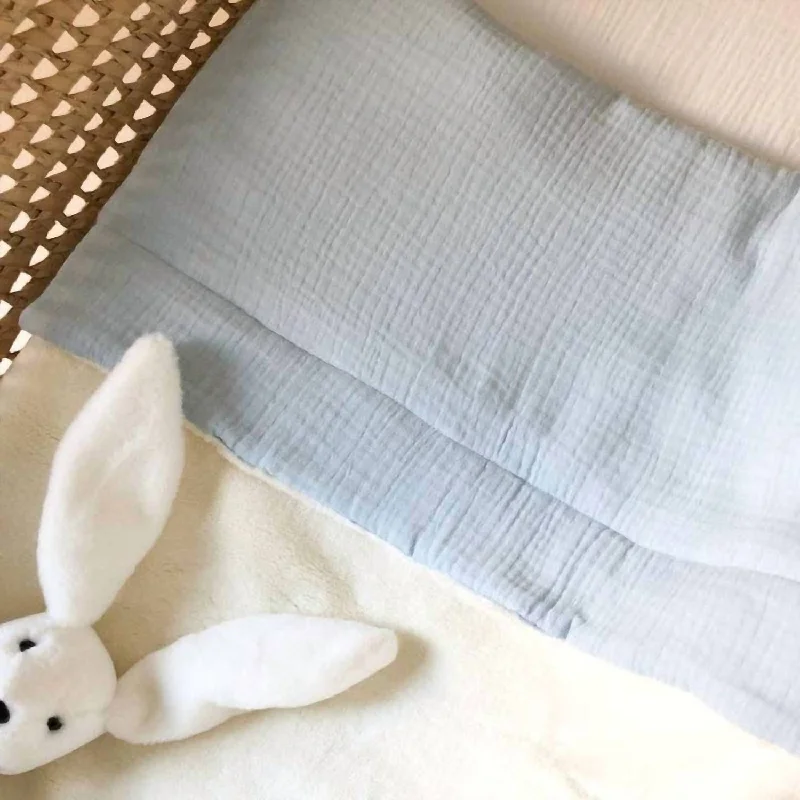 Weekend Deals to Brighten Your Day Gauze/fleece Blanket In Powder Blue