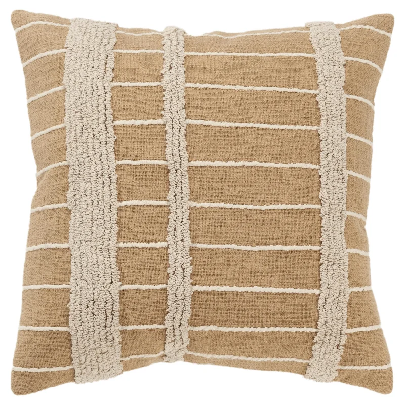 Value Deals Geo Stripe Tufted Loop Square Pillow
