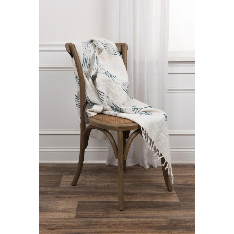 Weekend Deals That Wow Hand loomed Stripe 95% Cotton, 5 % Acrylic Throw