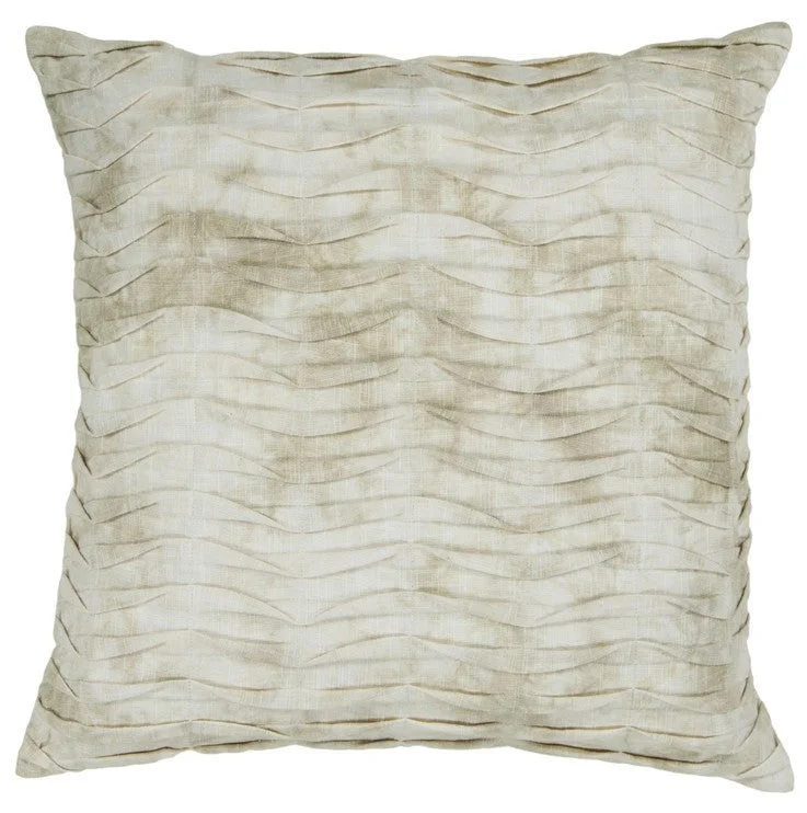 Weekend Discounts to Indulge In Handmade Contemporary Pillow, Beige