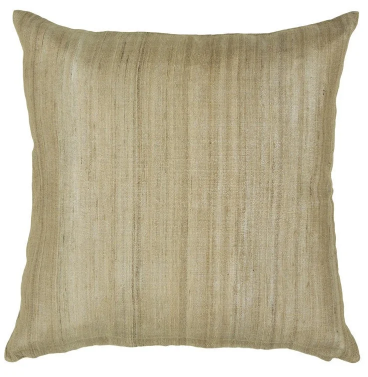 Weekend Offers That Sizzle Handmade Contemporary Pillow, Beige