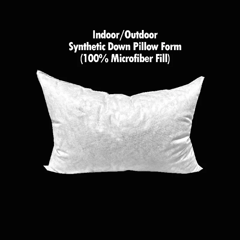 Instant Discount Indoor/Outdoor Synthetic Down Pillow Form 14"x20" (100% Microfiber Fill)