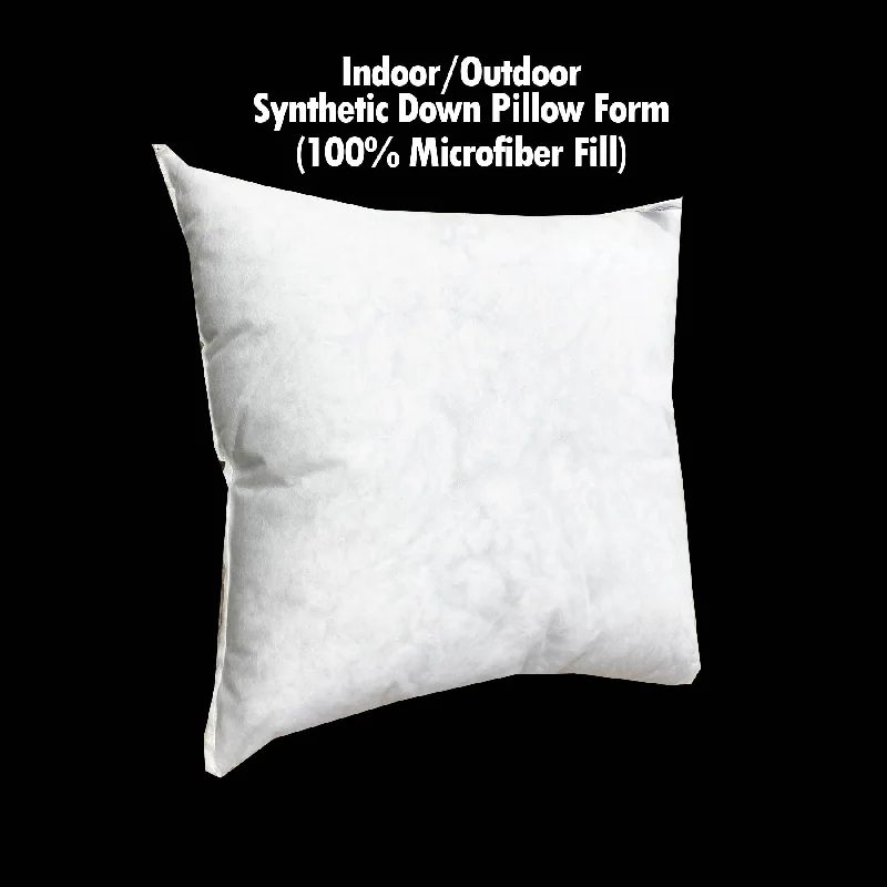 Deal Dash Indoor/Outdoor Synthetic Down Pillow Form 24"x24" (100% Microfiber Fill)