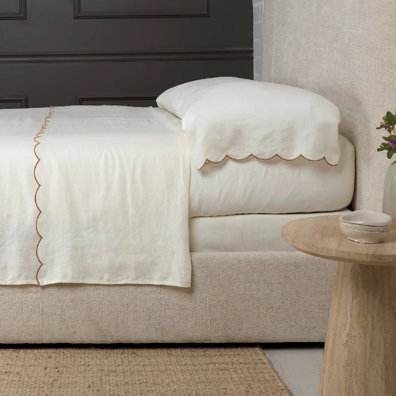 Super Sale Kelly Cream/Terracotta Bedding