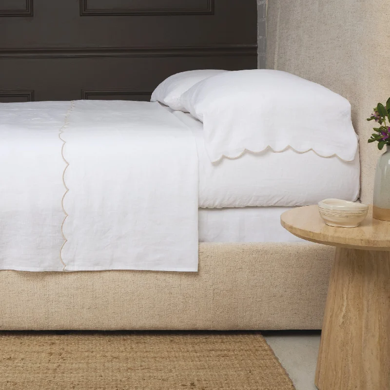Limited Stock Kelly White/Flax Bedding