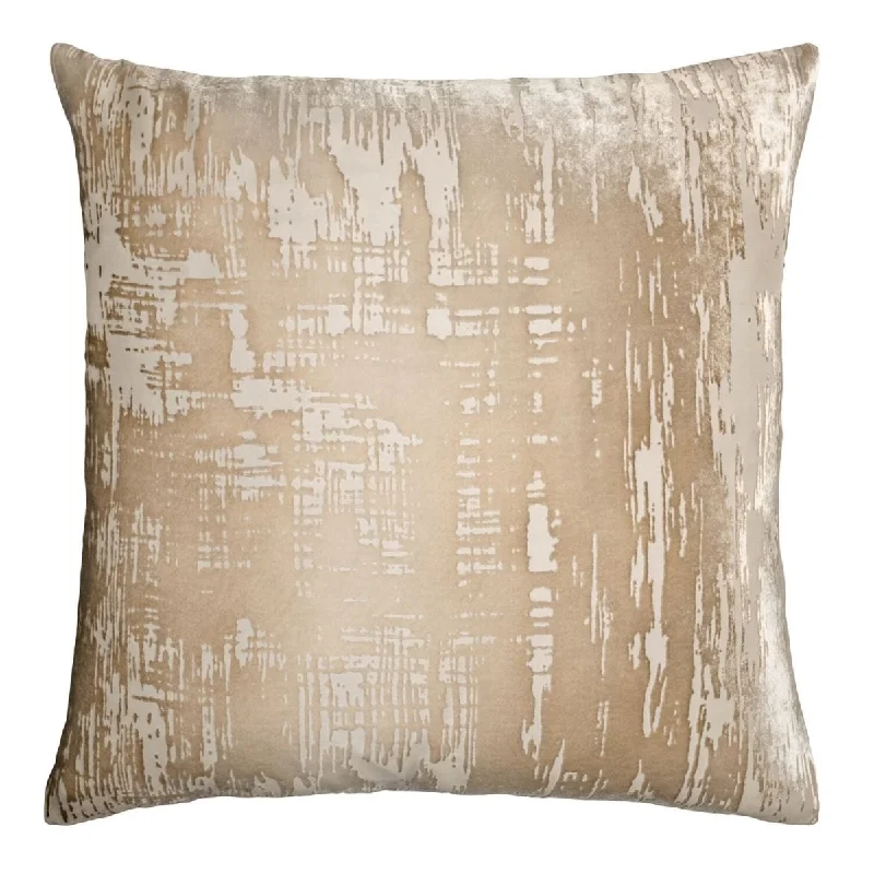Stock Clearance Latte Brush Stroke Pillow by Kevin O'Brien Studio