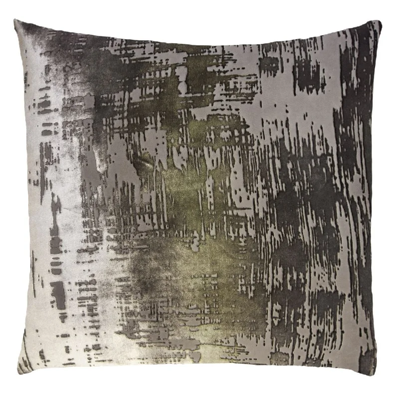 Weekend Savings Delight Oregano Brushstroke Velvet Pillows by Kevin O'Brien Studio