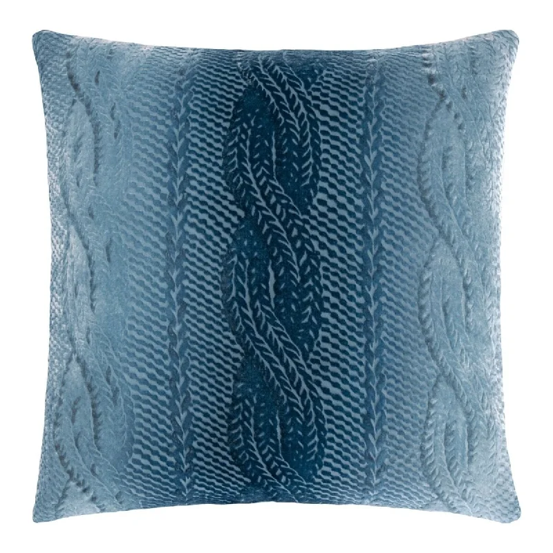 Shop Now And Enjoy Exclusive Savings Denim Cable Knit Velvet Pillows by Kevin O'Brien Studio Shop Now And Enjoy Exclusive Savings Denim Cable Knit Velvet Pillows by Kevin O'Brien Studio