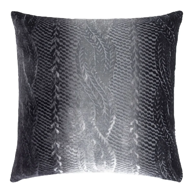 Limited Stock – Hurry Before It'S Gone Smoke Cable Knit Velvet Pillows by Kevin O'Brien Studio Limited Stock – Hurry Before It'S Gone Smoke Cable Knit Velvet Pillows by Kevin O'Brien Studio